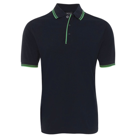 Classic Contrast Polo Navy Green